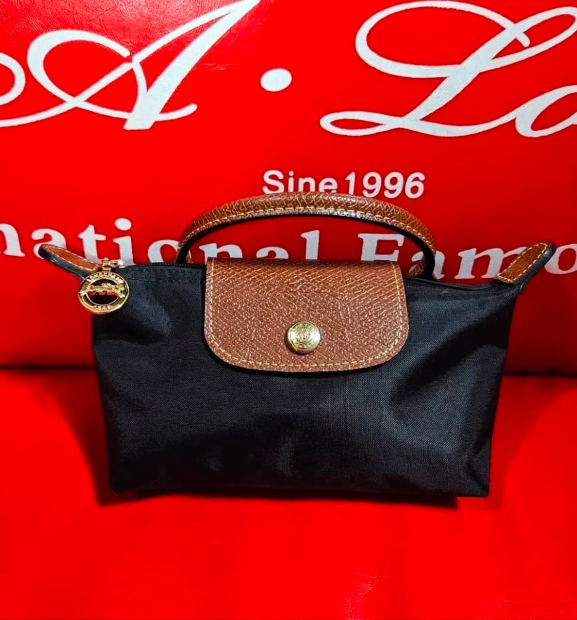 롱샴 플리아쥬 핸들 미니 파우치백 Free 상품이미지1