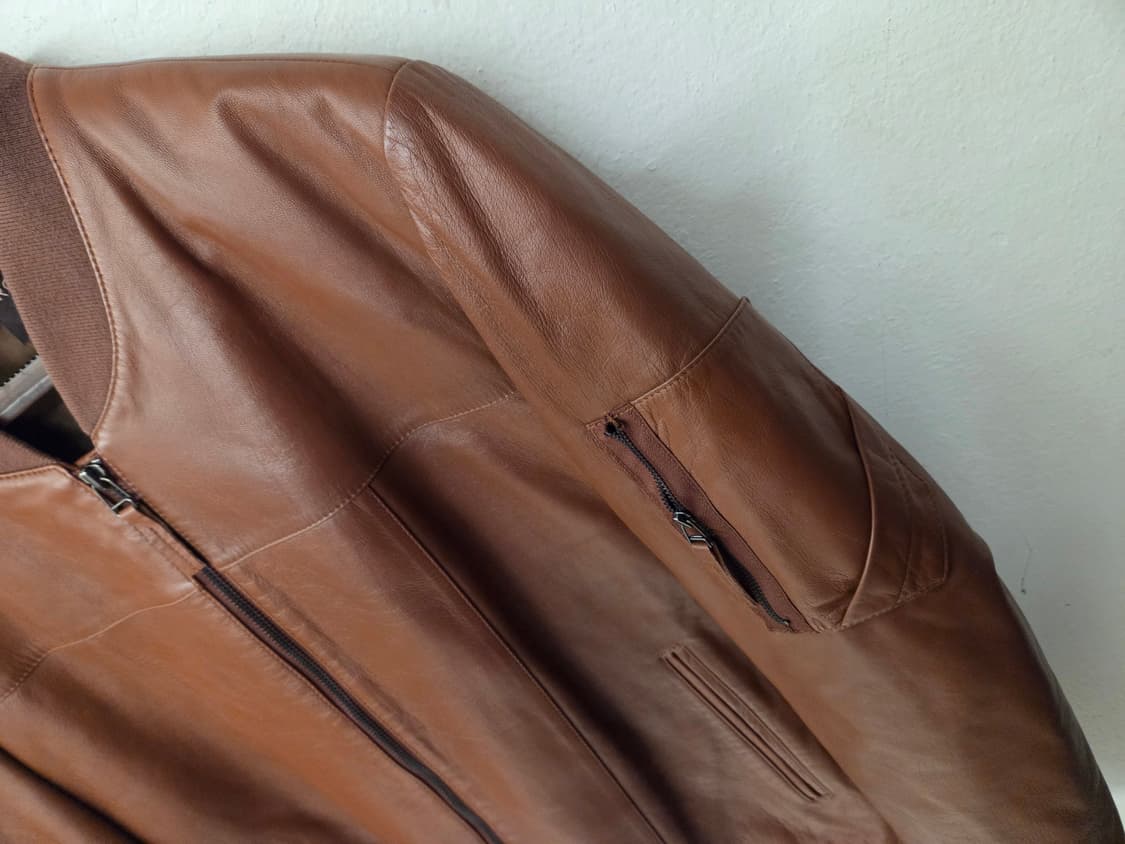 ROBO TREND 가죽 MA-1 자켓 100 상품이미지3