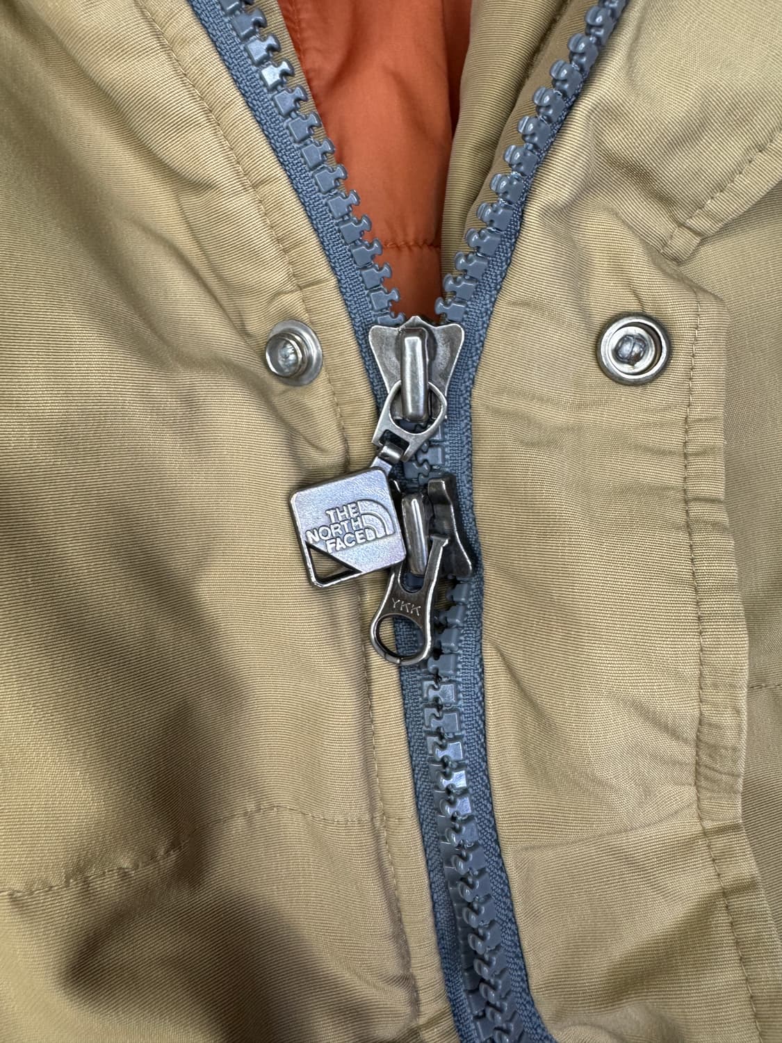 빈티지 80s 노스페이스 브라운라벨 롱패딩 파카 베이지 S 상품이미지3