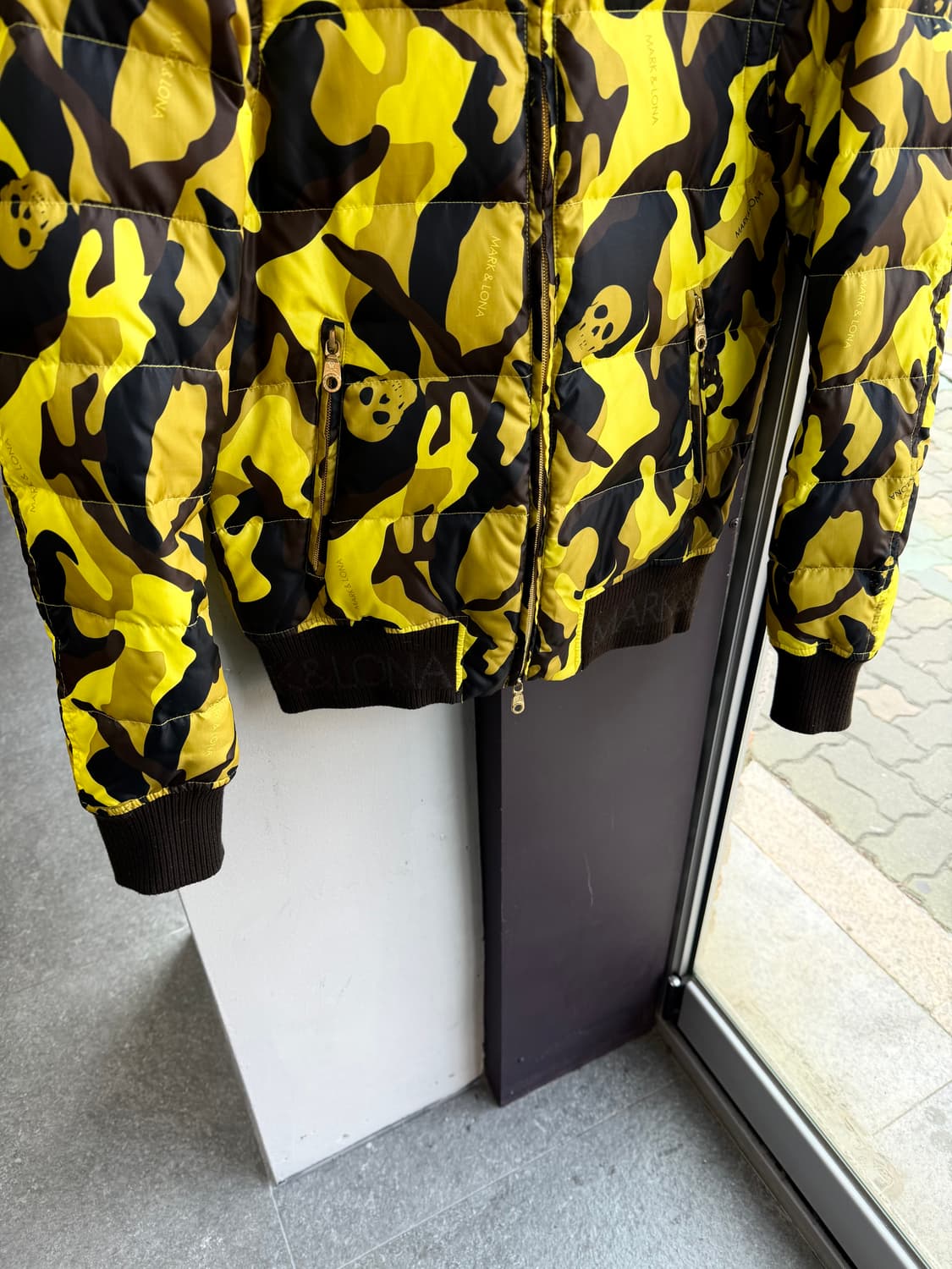 S/ 마크앤로나 스컬패턴 2WAY 다운 패딩 상품이미지4