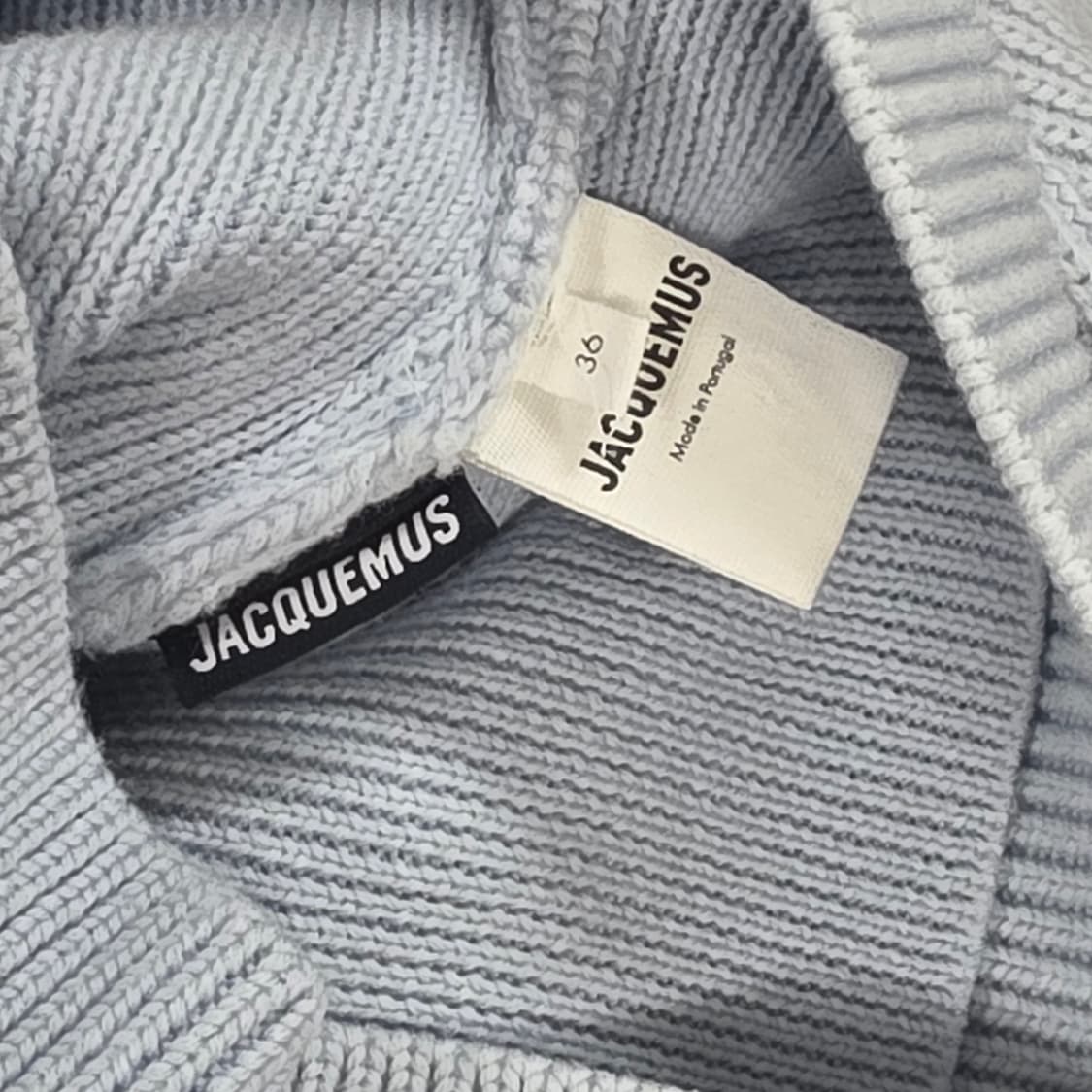 36) 자크뮈스 라 마이유 리소울 더블 칼라 스웨터 라이트블루 상품이미지5