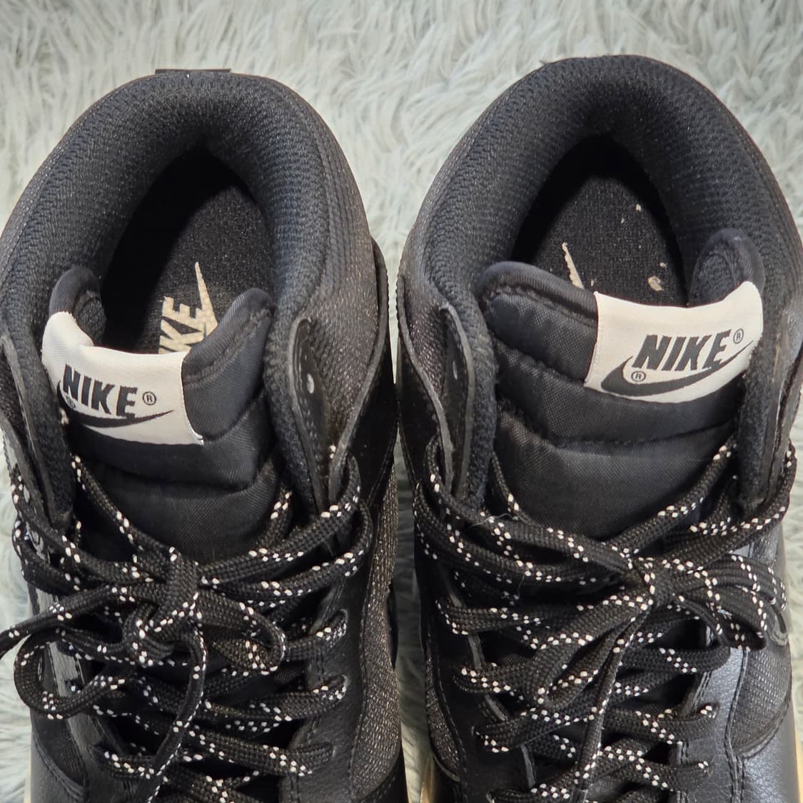 3w-2:나이키 덩크 스카이 하이 블랙 (23.5cm)-키높이6cm 상품이미지6