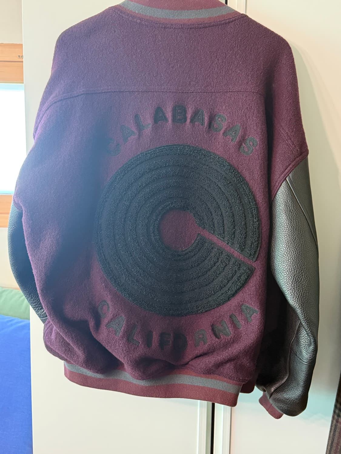 Season 5  칼라바사스  레더소매 바시티 재킷 100-105 상품이미지2