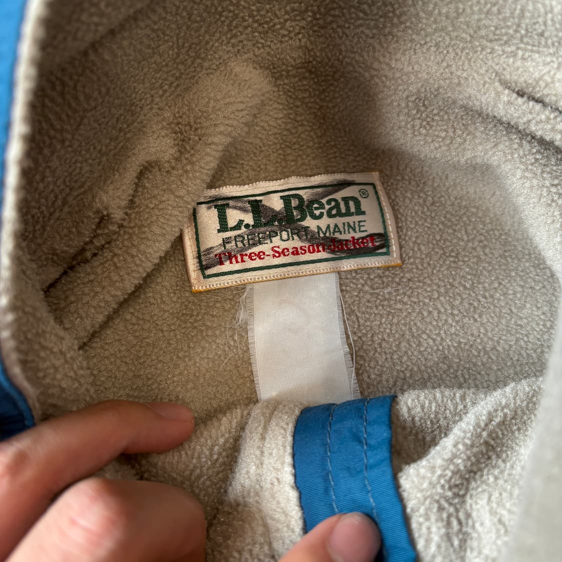 90s L.L.bean 90년대 엘엘빈 쓰리 시즌 블루 웜업 자켓 상품이미지5
