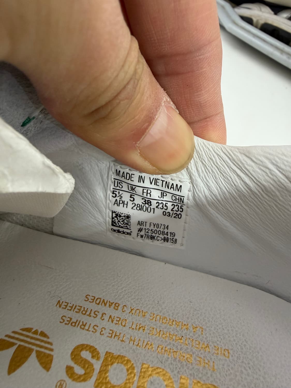 정품) 아디다스x휴먼메이드 스탠스미스 운동화 235 상품이미지8