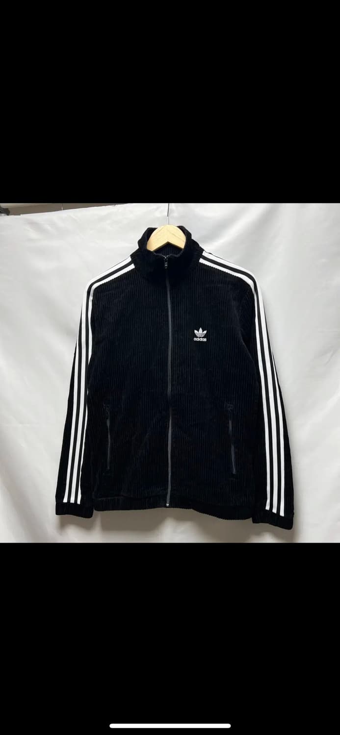 [정품/M] 아디다스 유로파 벨벳 와플 블랙 트랙탑/져지 상품이미지3