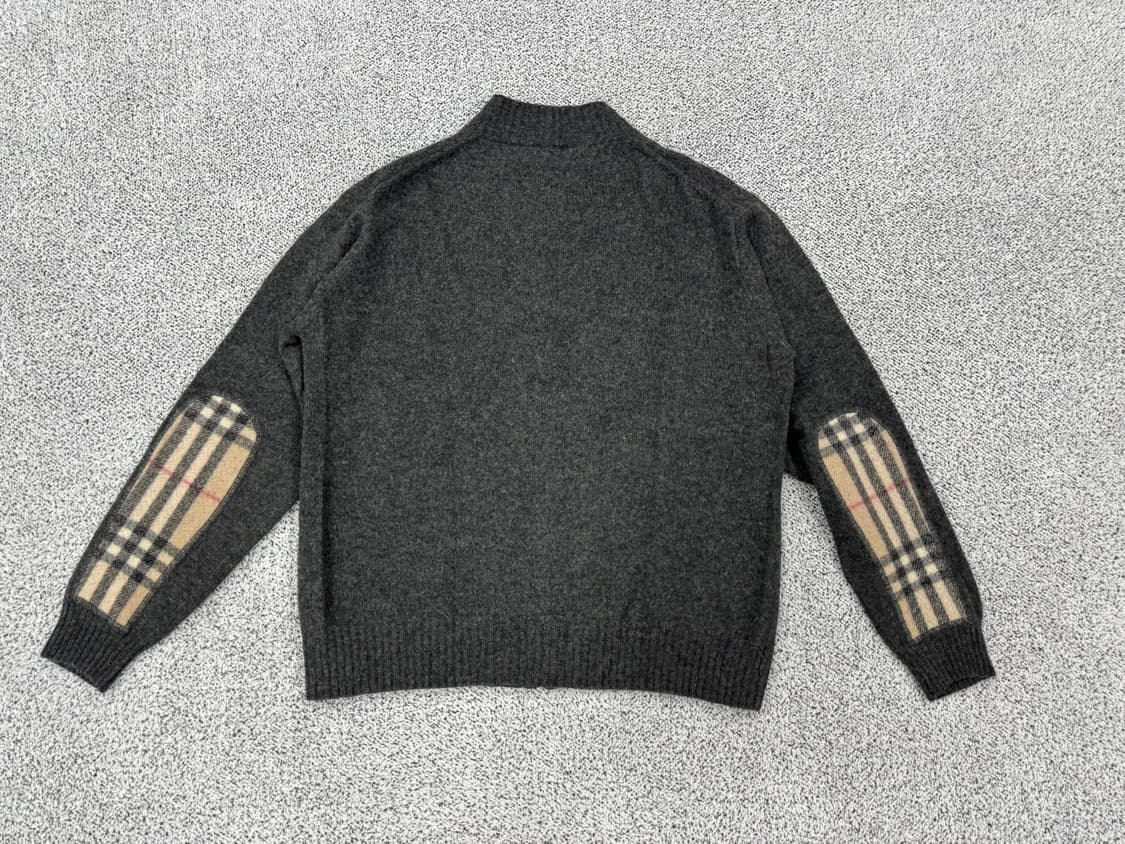 버버리 램스울 엘보우패치 집업 상품이미지2