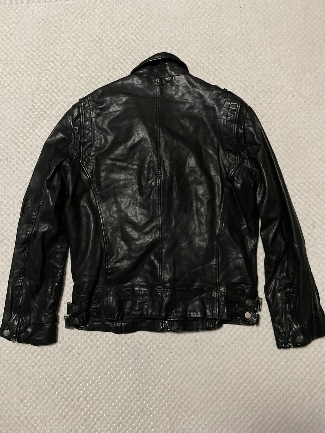 광희시장 웨스턴 무드 램스킨 양가죽 레더 자켓 상품이미지2