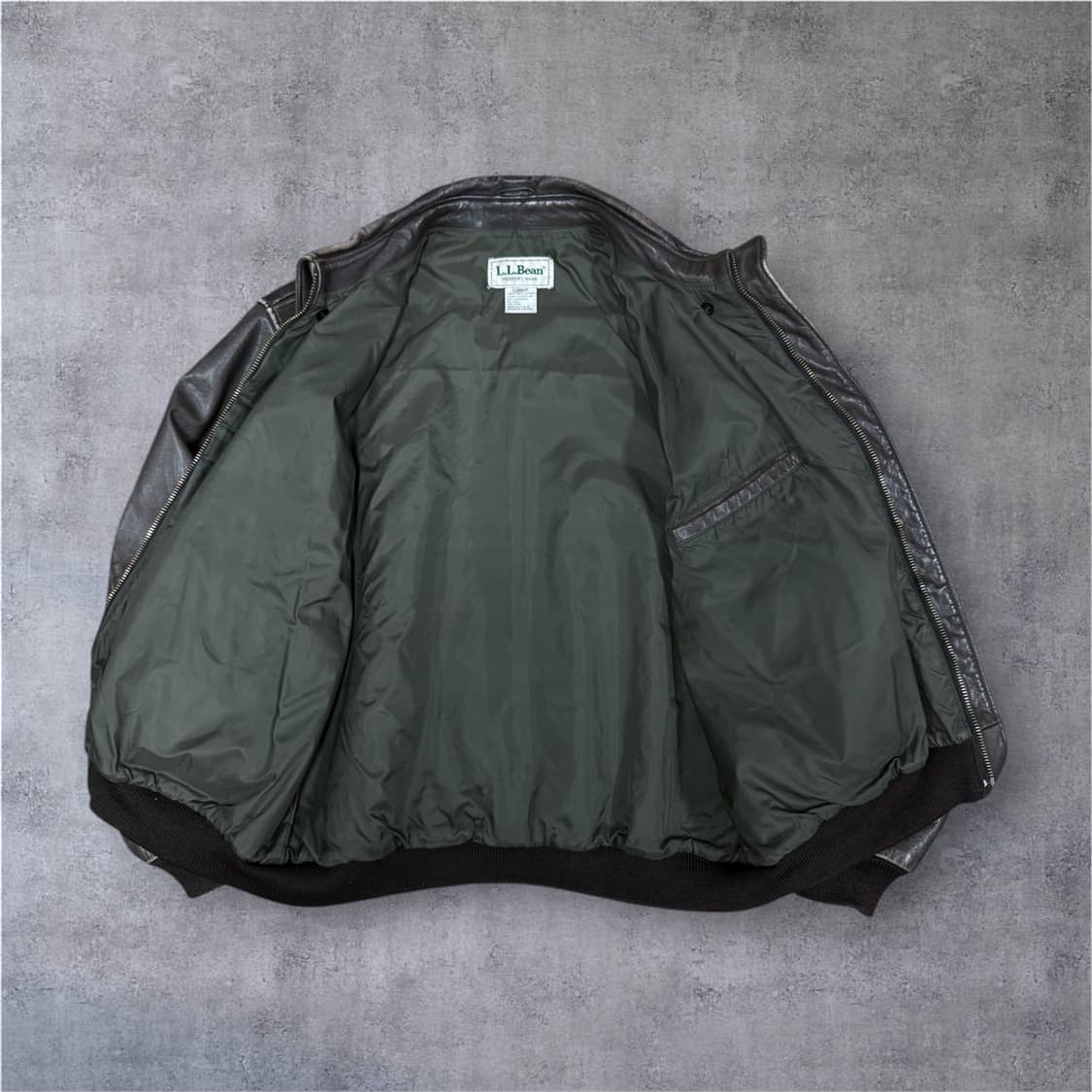 USA made)엘엘빈(llbean) A-2 레더자켓 XL 상품이미지5