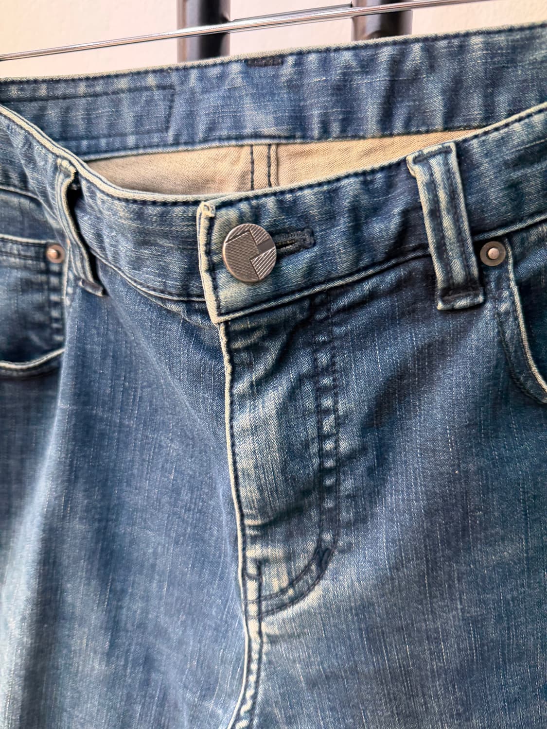 정품) 솔리드옴므 가죽패치 로고 청바지 76(30) 상품이미지4