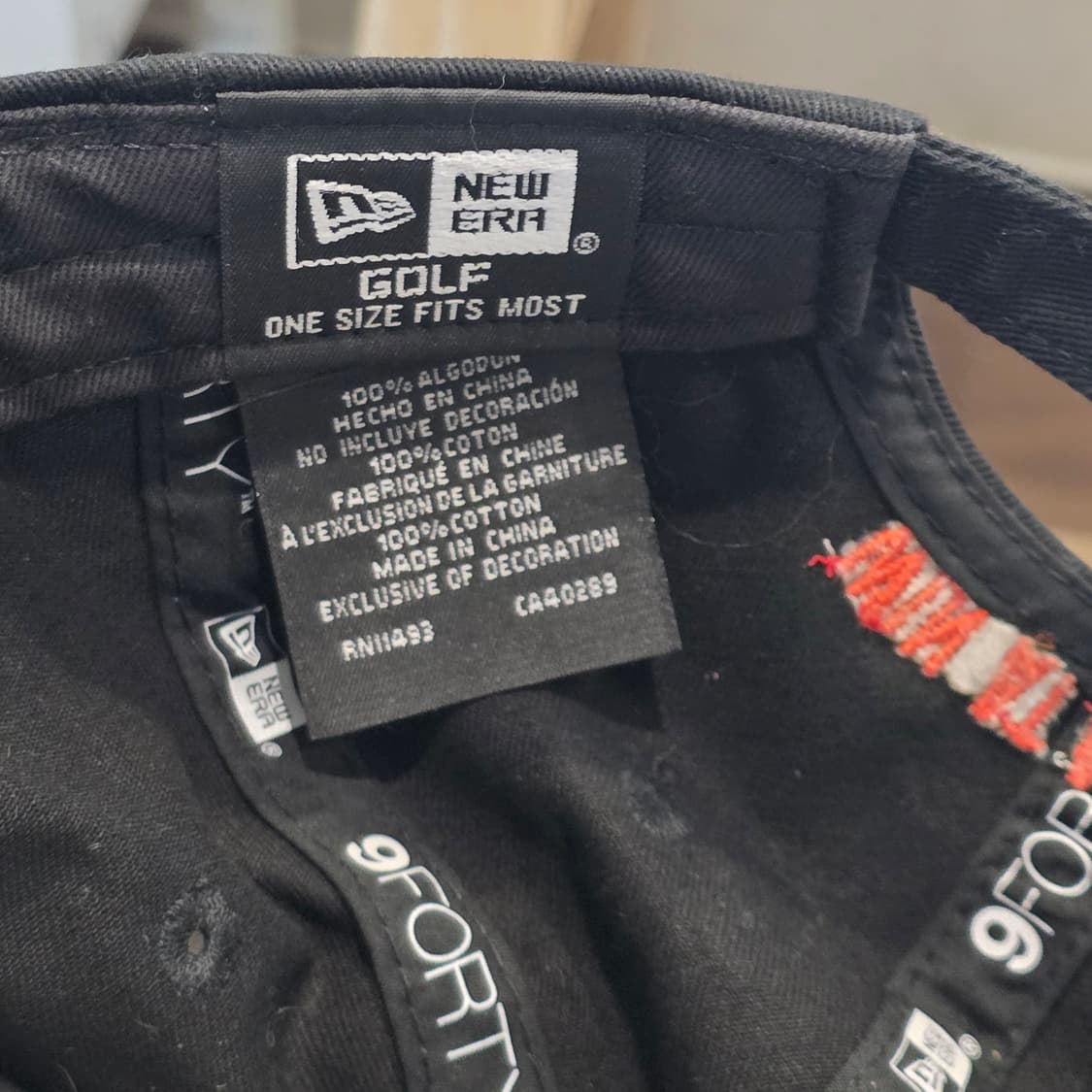 L8-6:WAACx뉴에라 9FORTY 골프캡 블랙 오렌지(약 56-59 상품이미지8