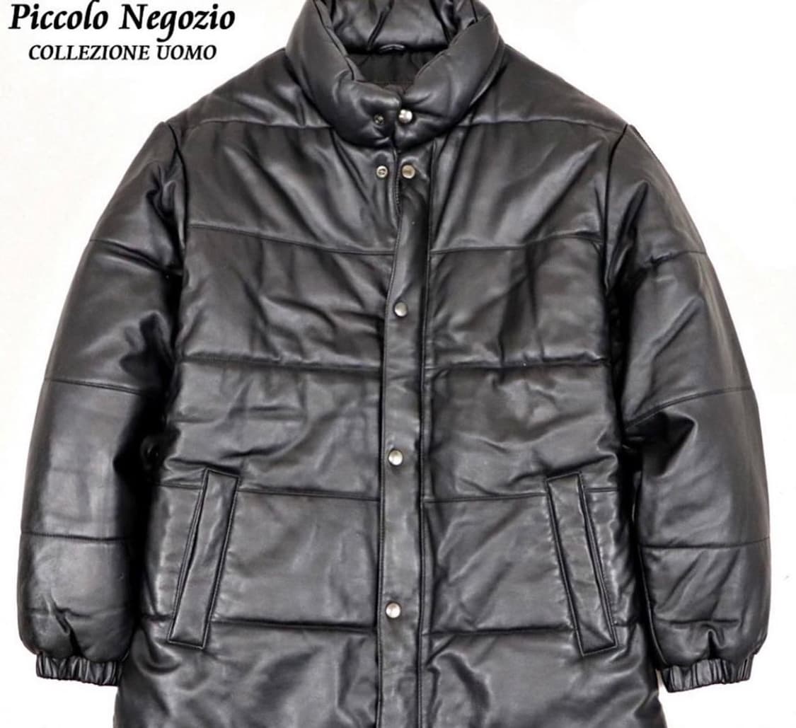 Piccolo Negozio - 양가죽 레더 패딩 상품이미지4