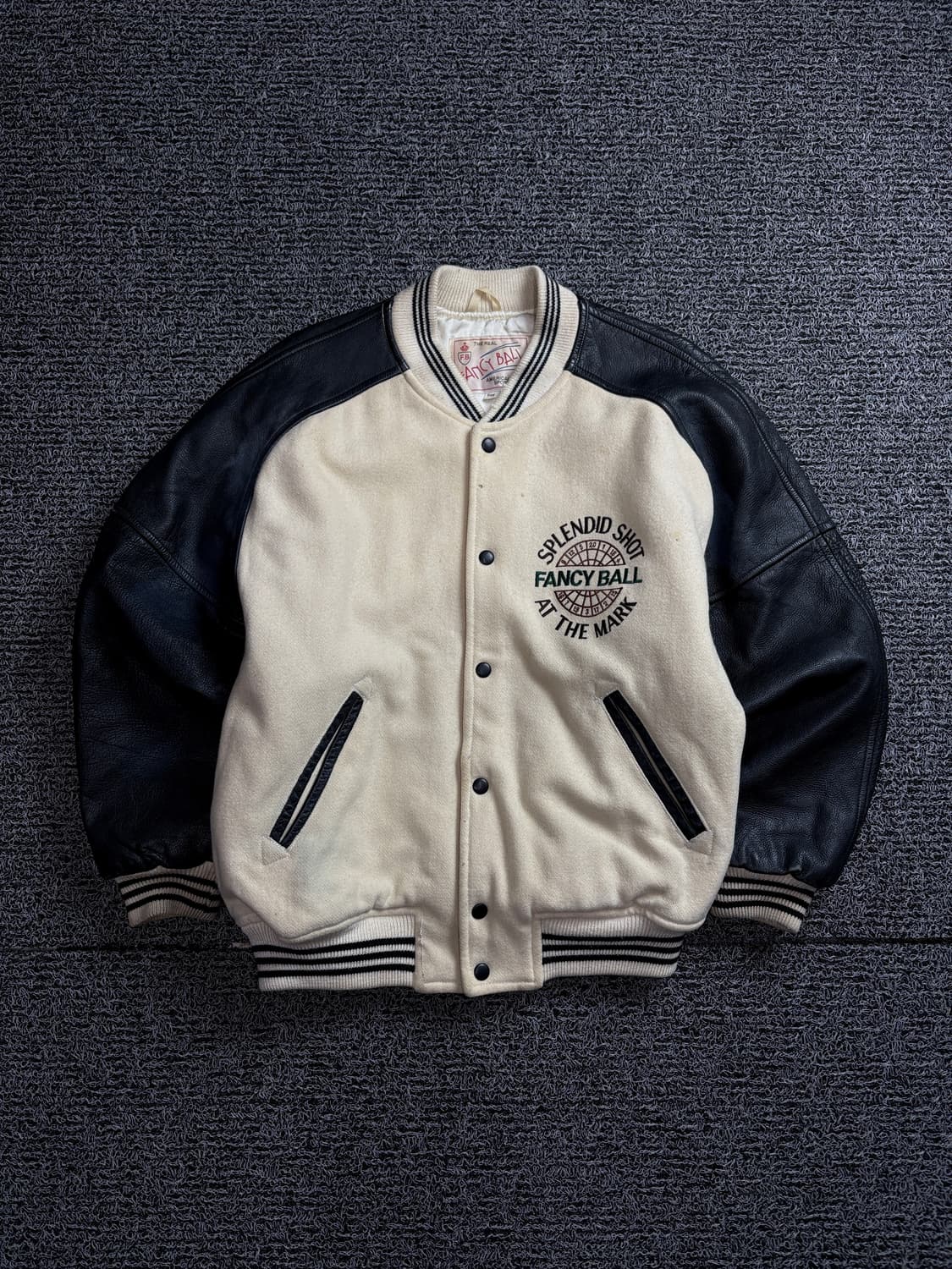 USA 오리지날 빈티지 카우하이드 모직 바시티 자켓 1512 상품이미지2