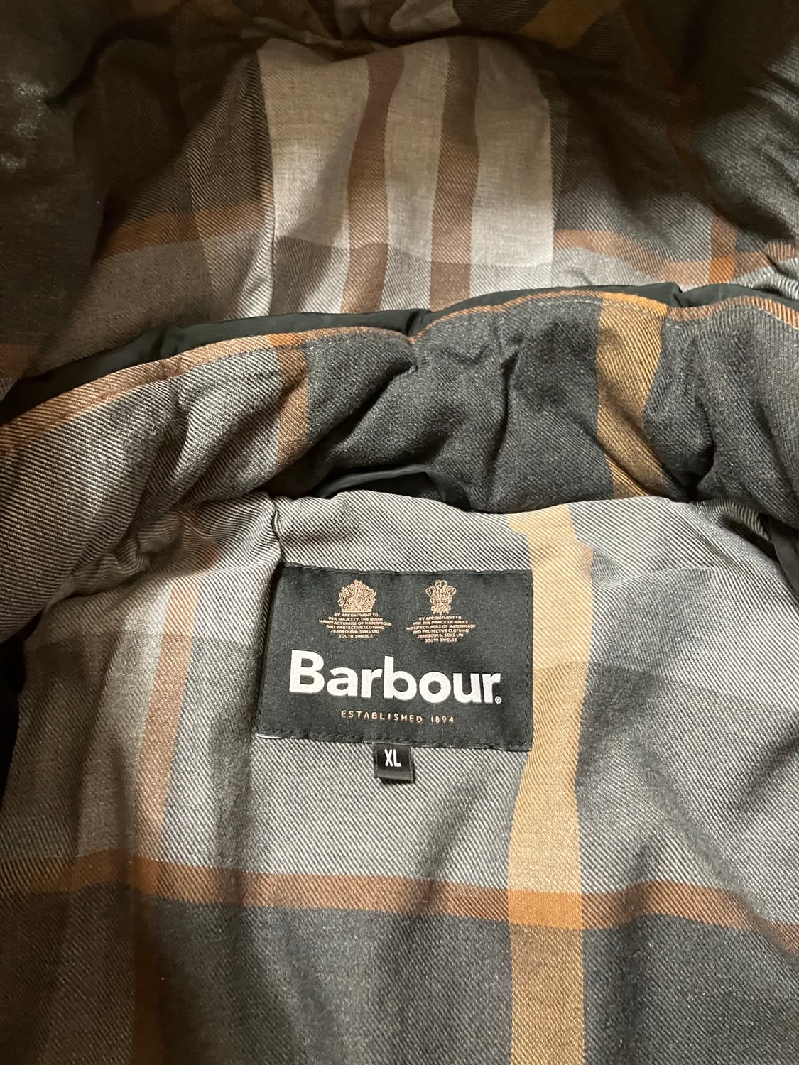 바버 퀼팅 후드 점퍼 xl 상품이미지2