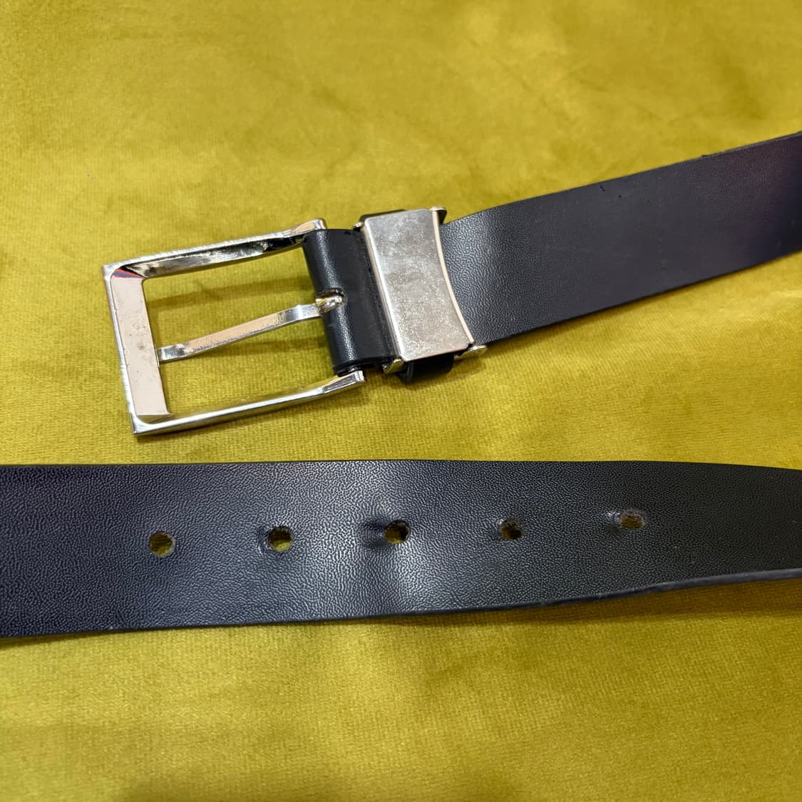 빈티지 블랙 PU 벨트 상품이미지3