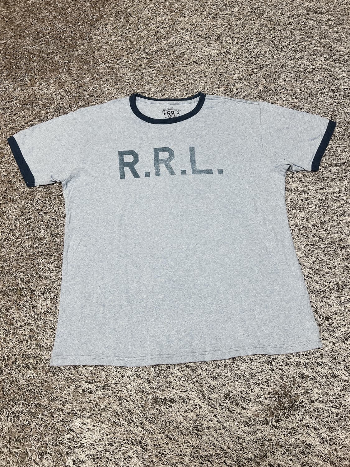 RRL) 더블알엘로고 R.R.L. 프린트 링거티 반팔 티셔츠 상품이미지1