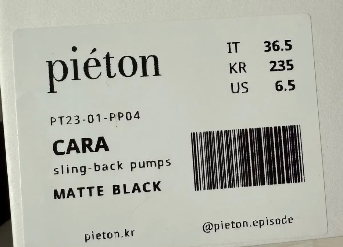 새상품 pieton 피에톤 카라 슬링백 235 상품이미지9