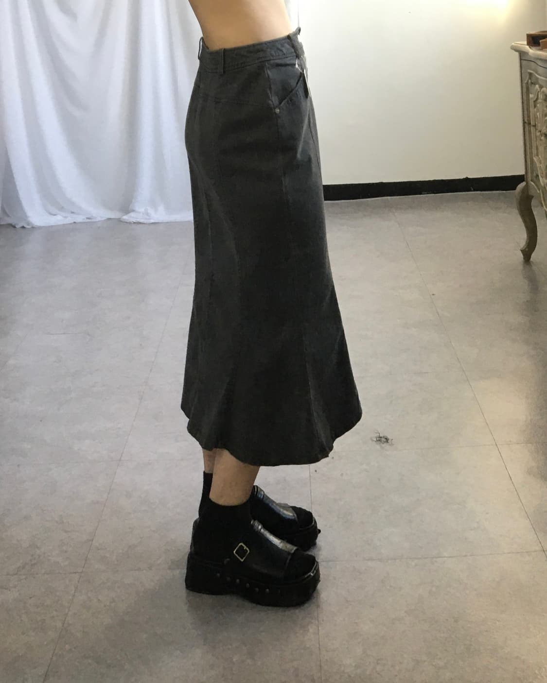 Flare long skirt 상품이미지5