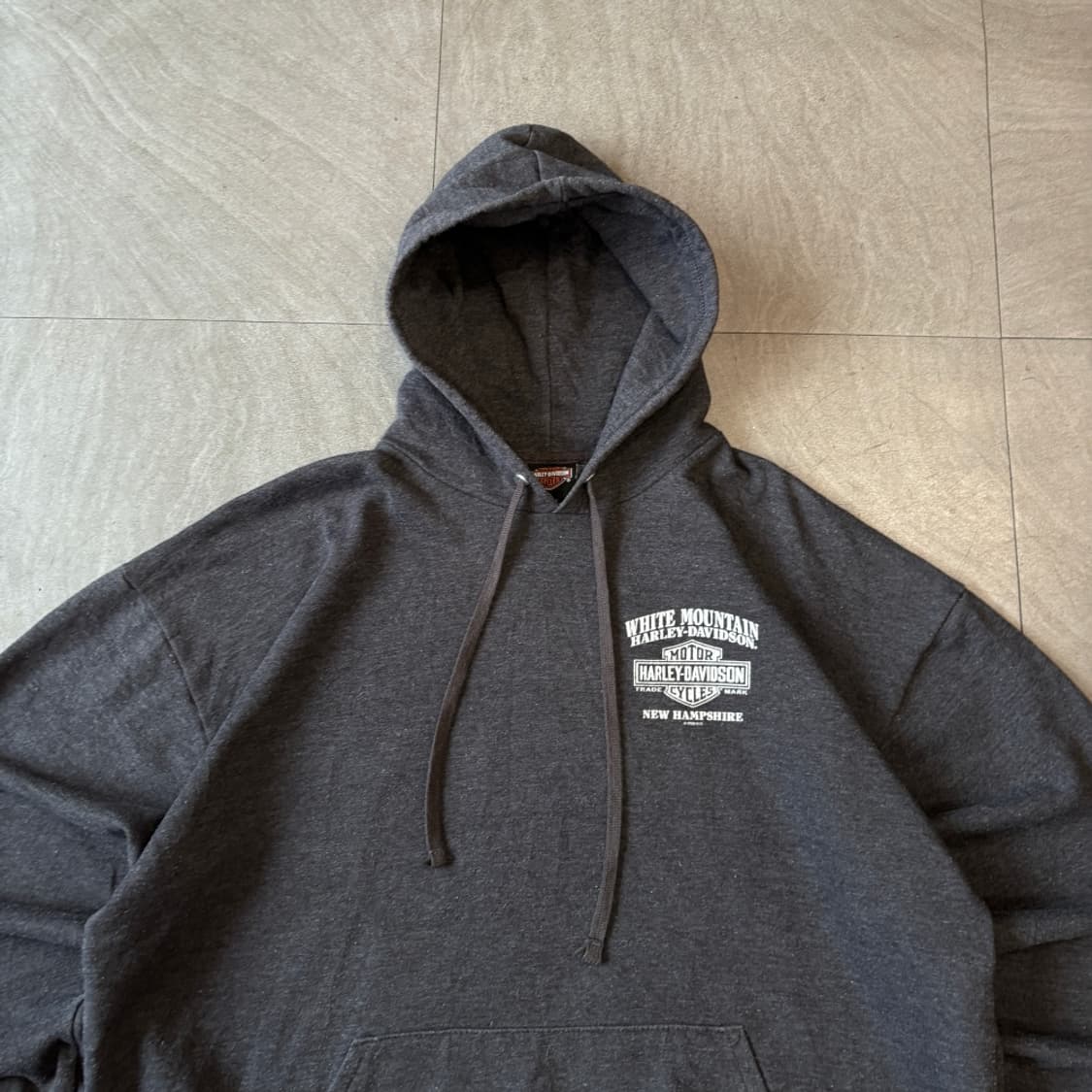 할리데이비슨 정품 다크 그레이 후디 후드티 상품이미지4