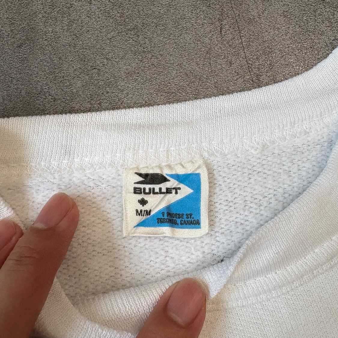 90s 90년대 캐나다 생산 빈티지 화이트 스웻셔츠  상품이미지6