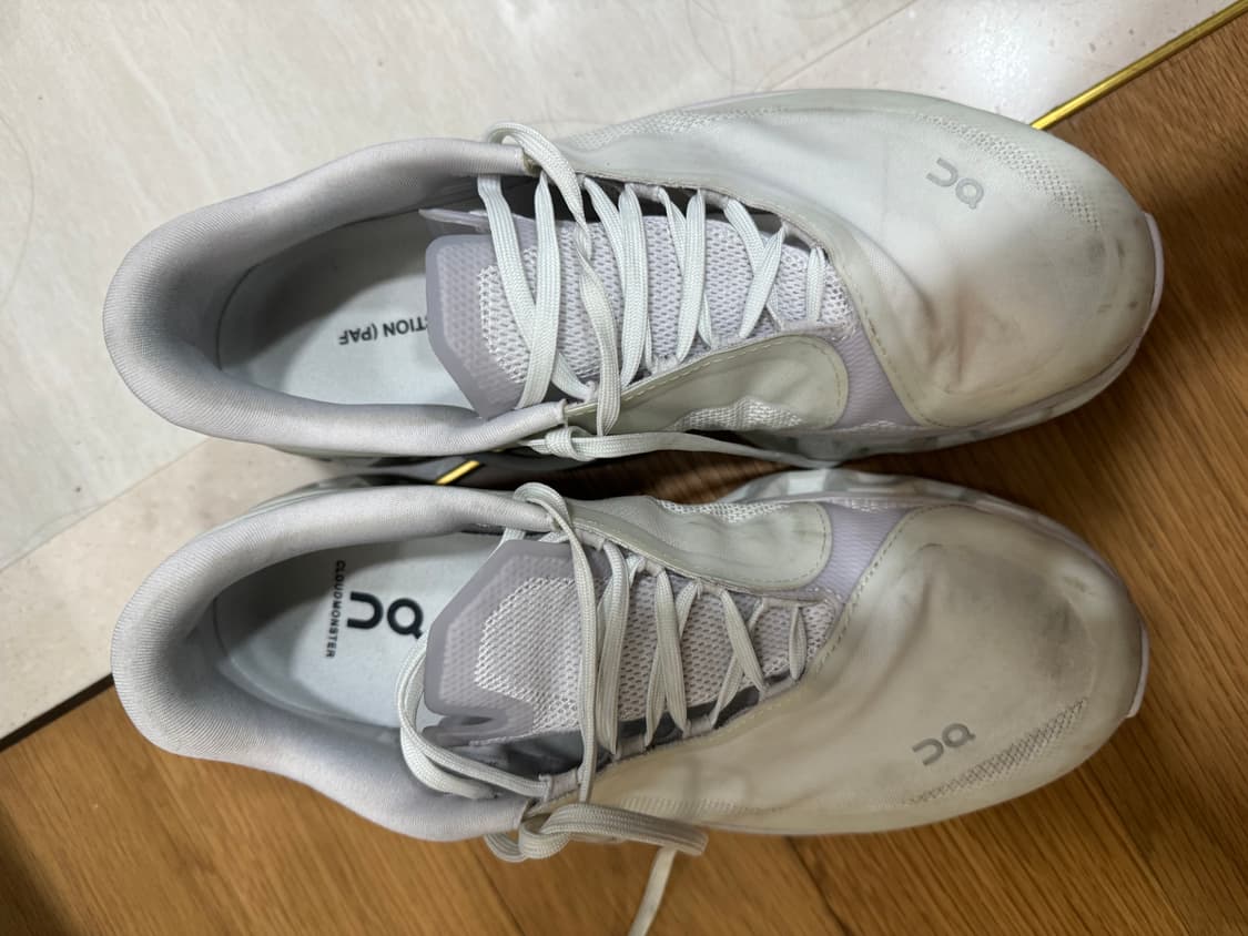 온러닝 파프 클라우드 몬스터2 베이퍼 프로스트 화이트 상품이미지1