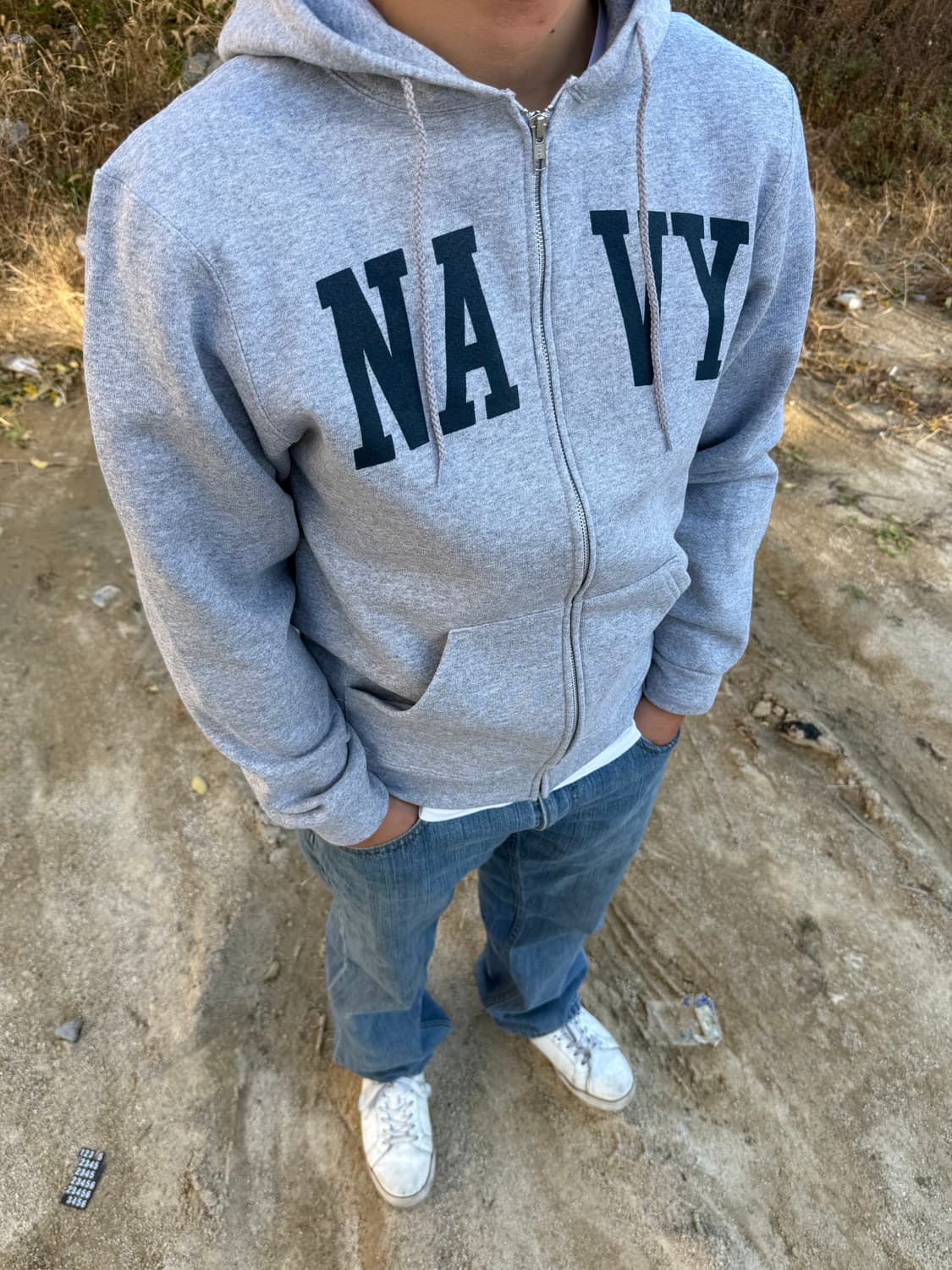 데드스탁 Us Military Navy Pride 네이비 스웻 후드집업 상품이미지1