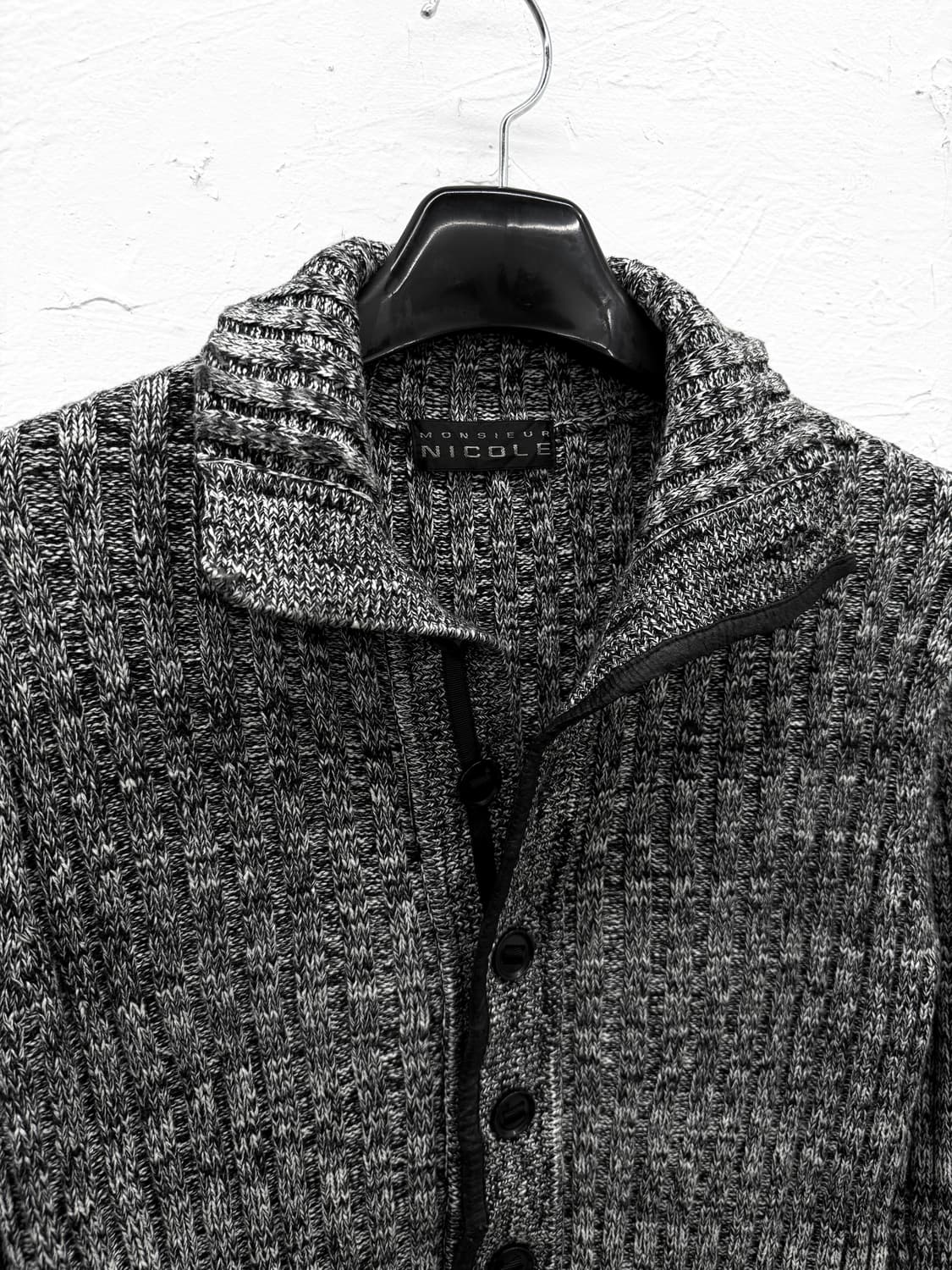 monsieur nicole 하이넥 하프버튼 니트 상품이미지3
