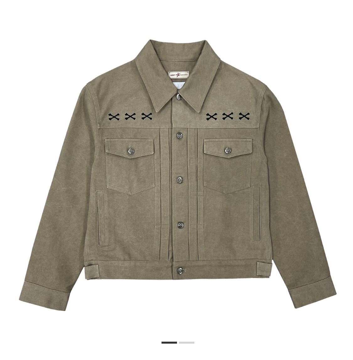 카미엔X아오이로 크롭 트러커 자켓 상품이미지1