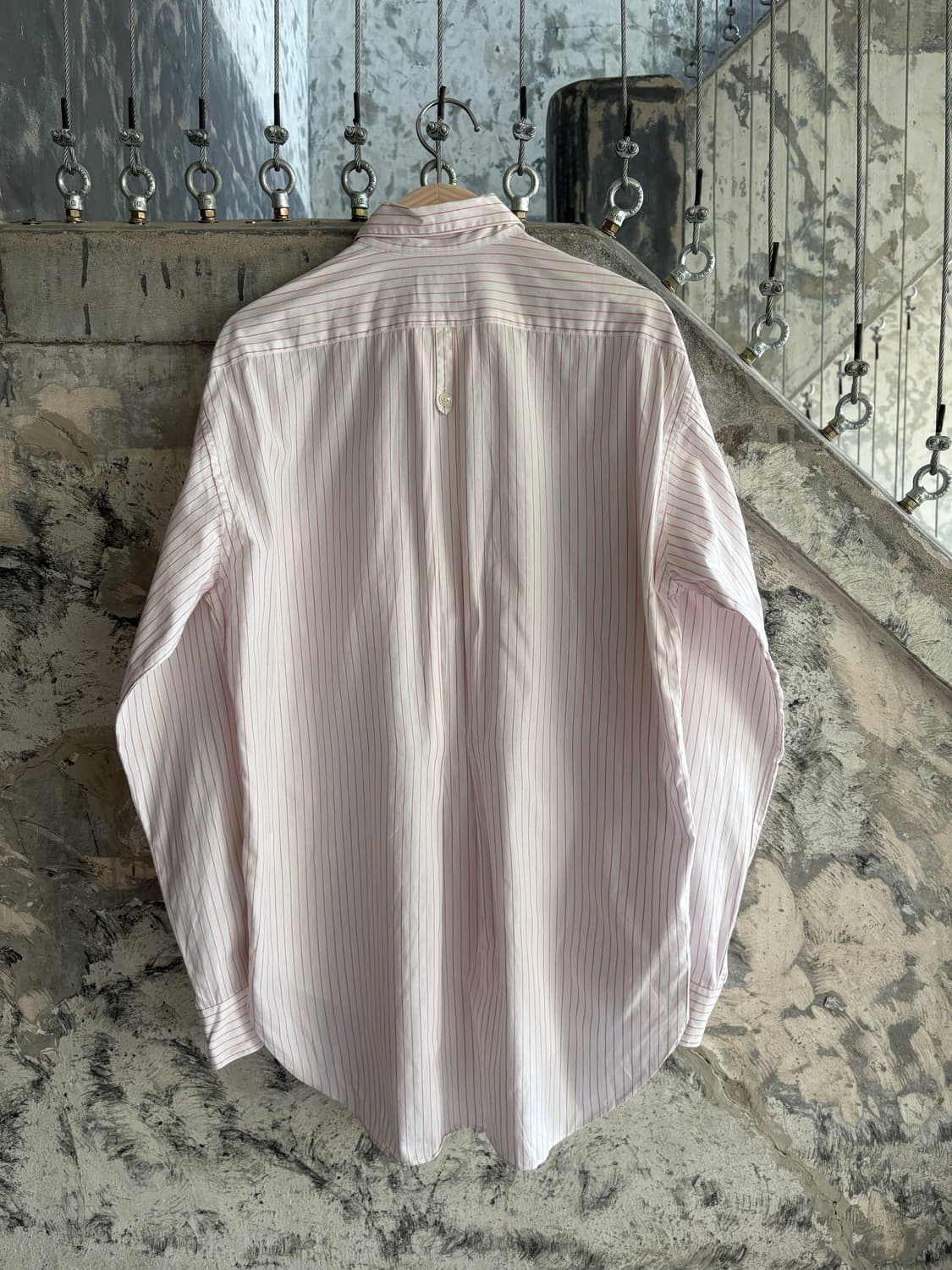 L Q Y’s for men design Pink Stripe Shirt 상품이미지5