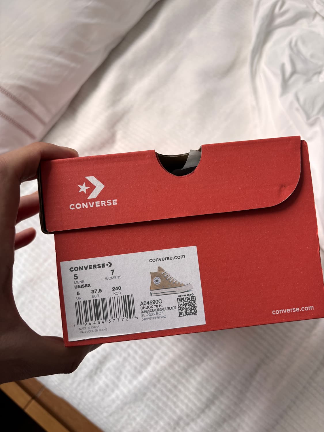 컨버스 척70 하이 베이지(듄스케이프) 240 새상품 상품이미지3