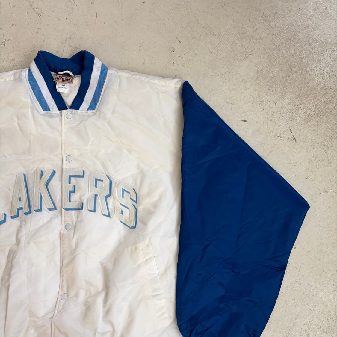 90s 마제스틱 LA 레이커스 빈티지 바시티 자켓 3XL 상품이미지2