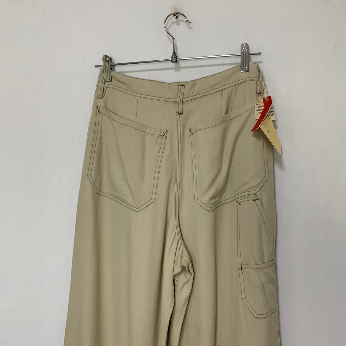 45rpm 데님라인 코튼 와이드 팬츠 베이지 M 27-28인치 상품이미지6