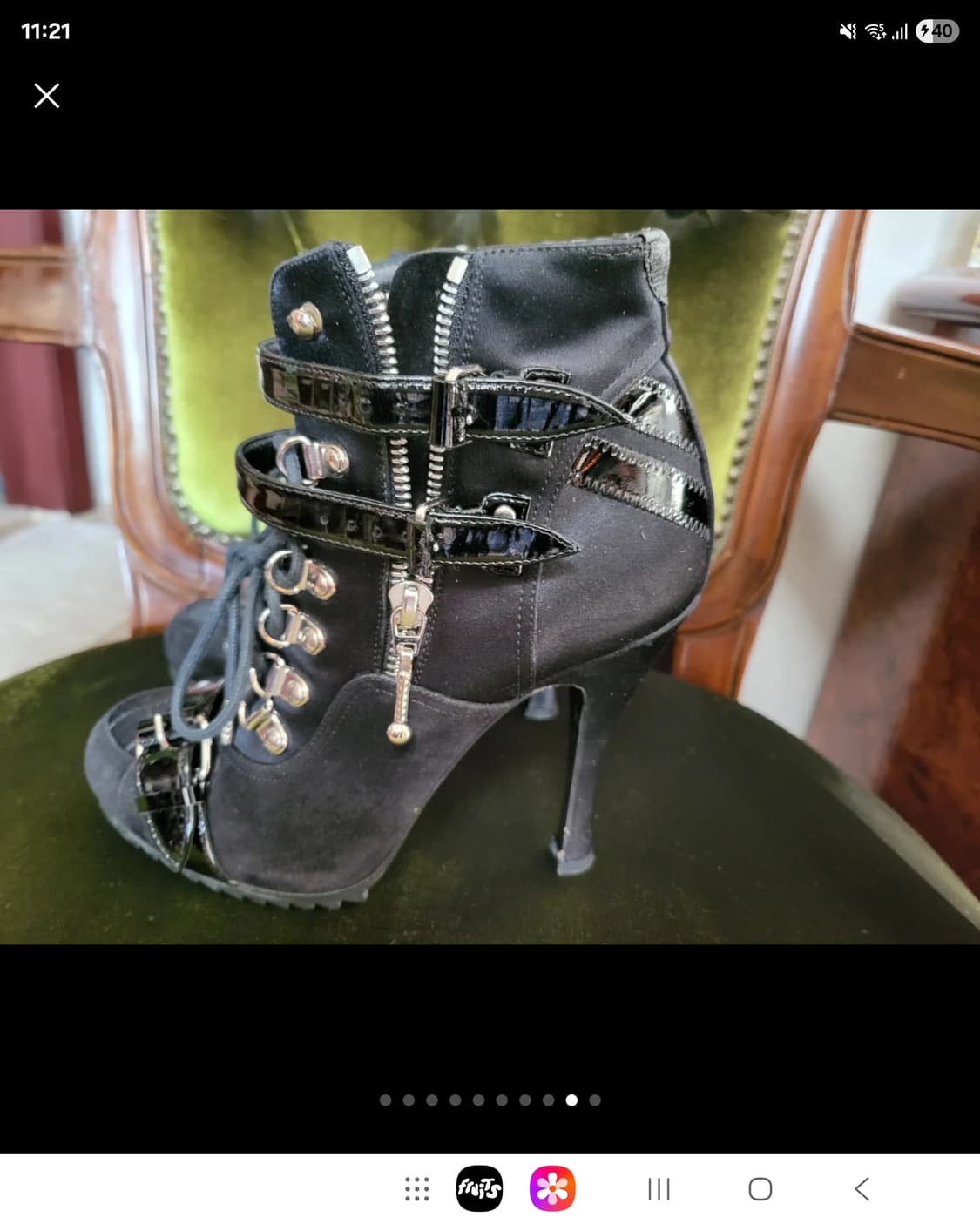 박스채 새상 발렌시아가 니콜라스 제스키에르 레이스업 부티 부츠 상품이미지9