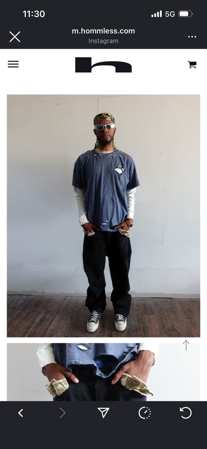 $13 Bill Pocket Pants Black 상품이미지1