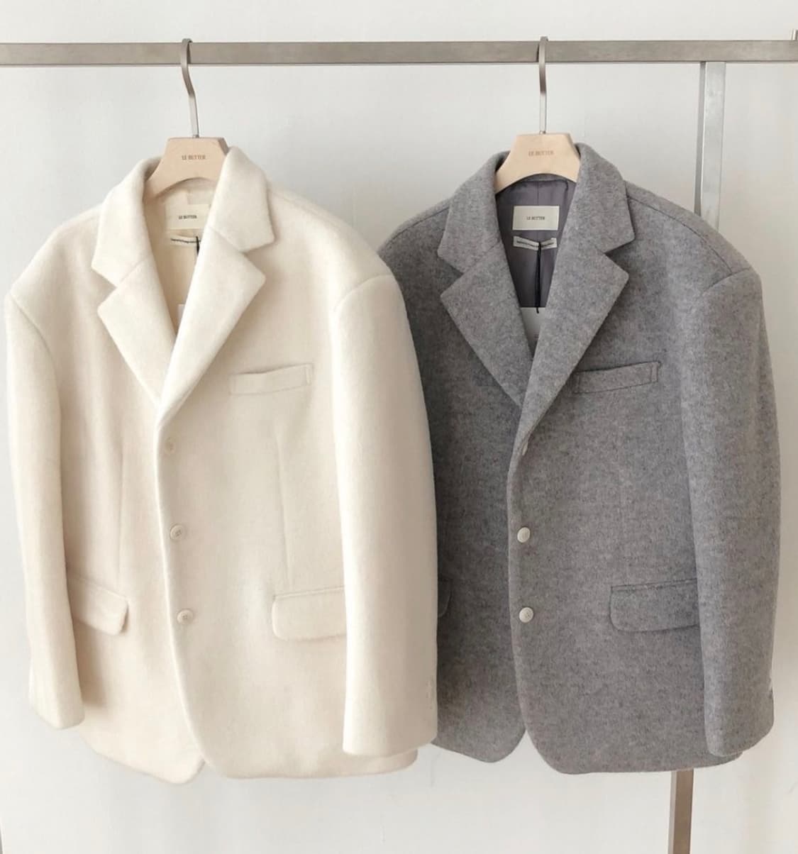 르버터 윈터 헤어 자켓 아이보리 상품이미지4