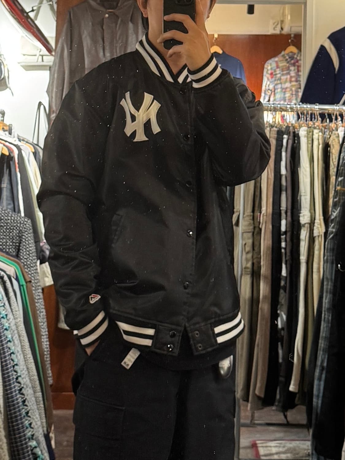 마제스틱 뉴욕양키즈 사틴 자켓 XXL 상품이미지1