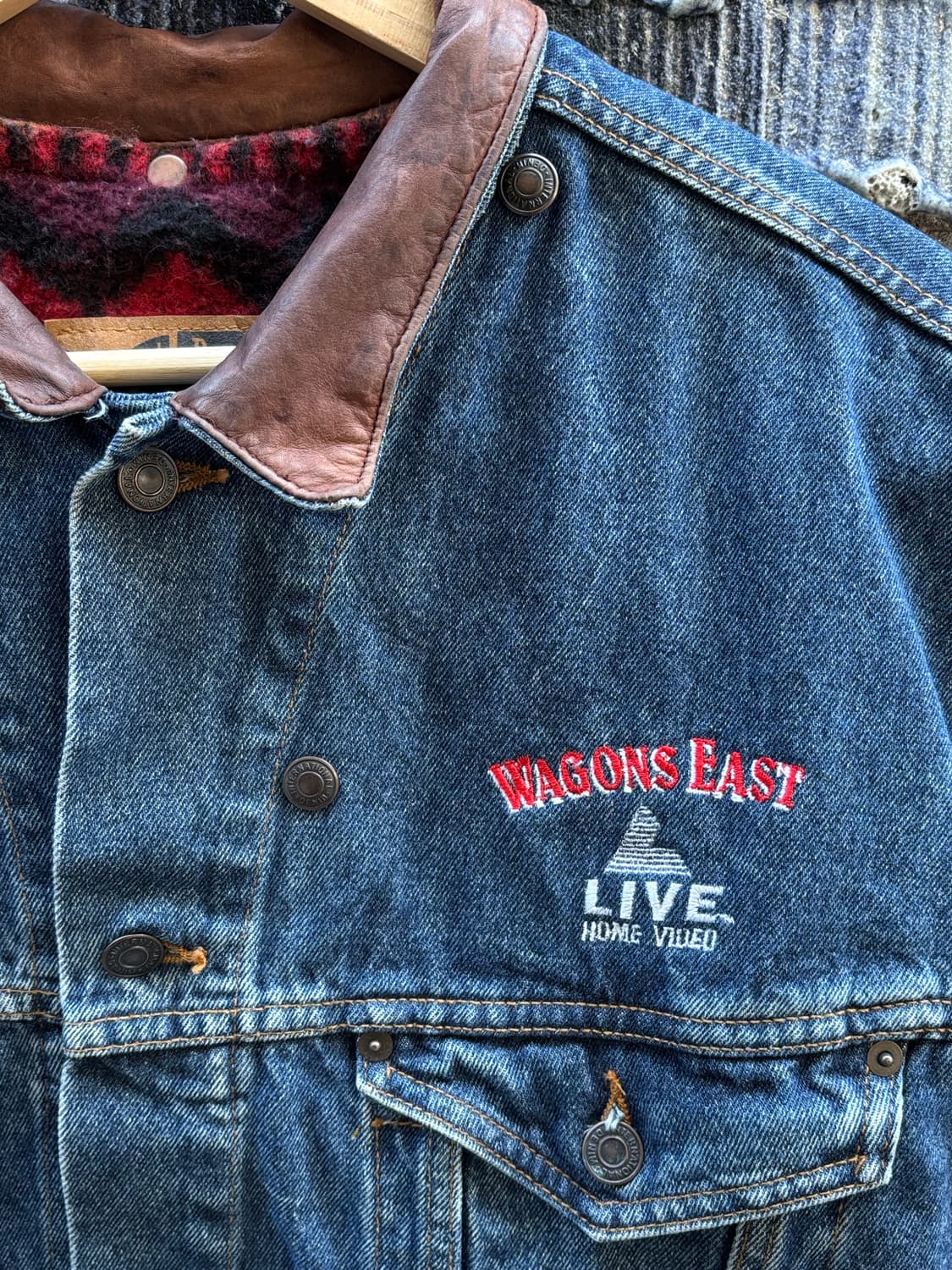 90s wagonseast 웨스턴 데님 트러커 상품이미지3