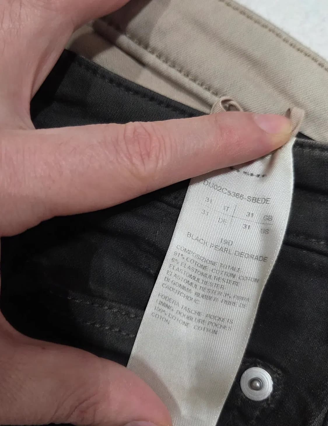 릭 오웬스 DRKSHDW 블랙 & 오프화이트 룩소르 진 상품이미지9