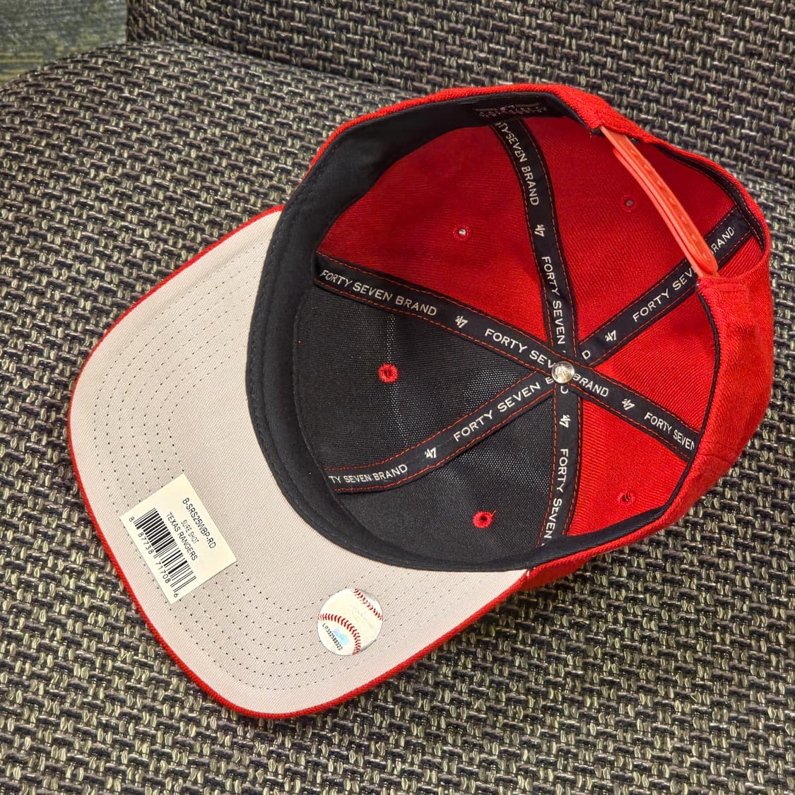 47브랜드 텍사스 레인저스 레드 스냅백 상품이미지5