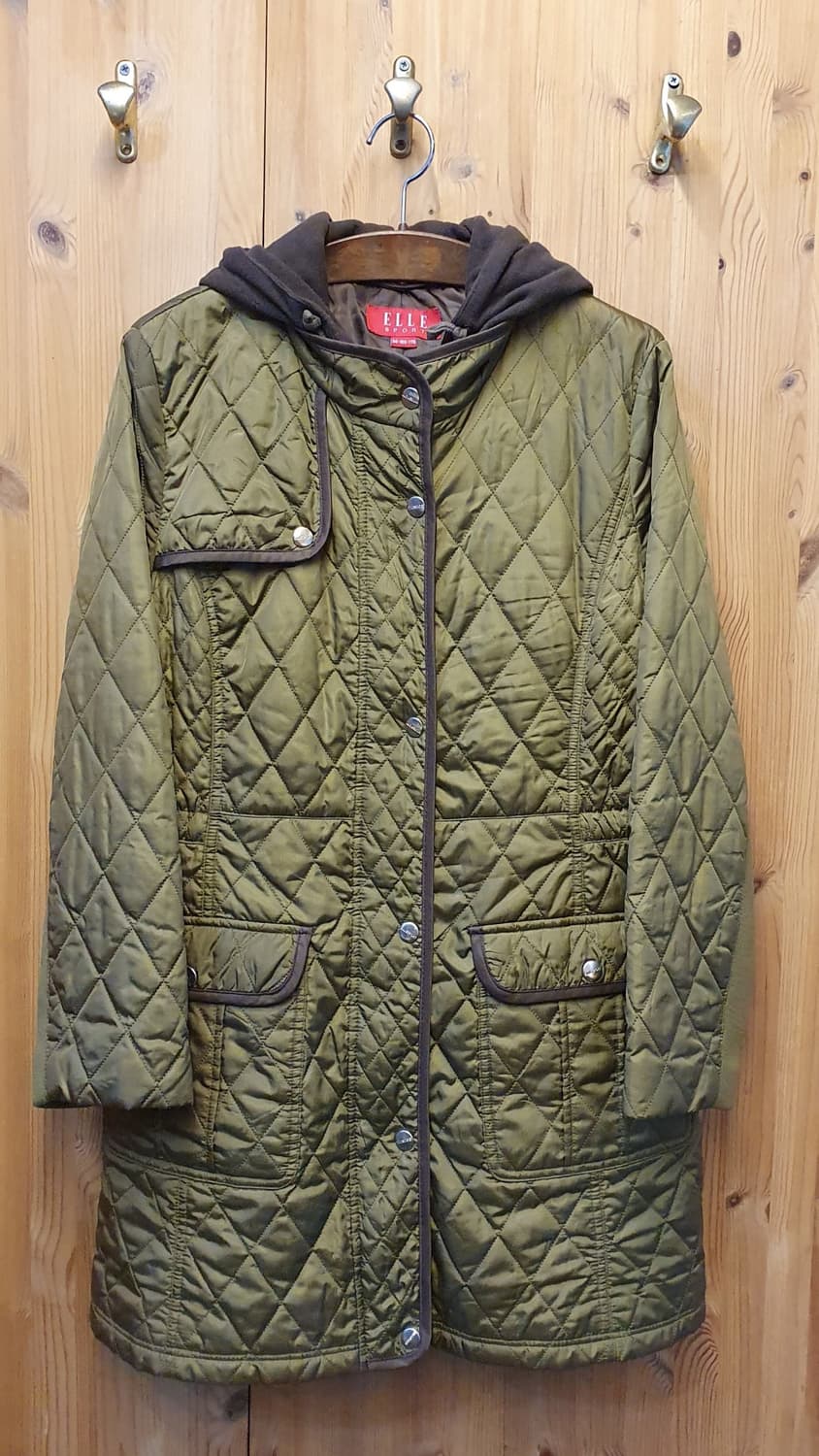 55.엘르 퀼팅 후드점퍼 상품이미지2