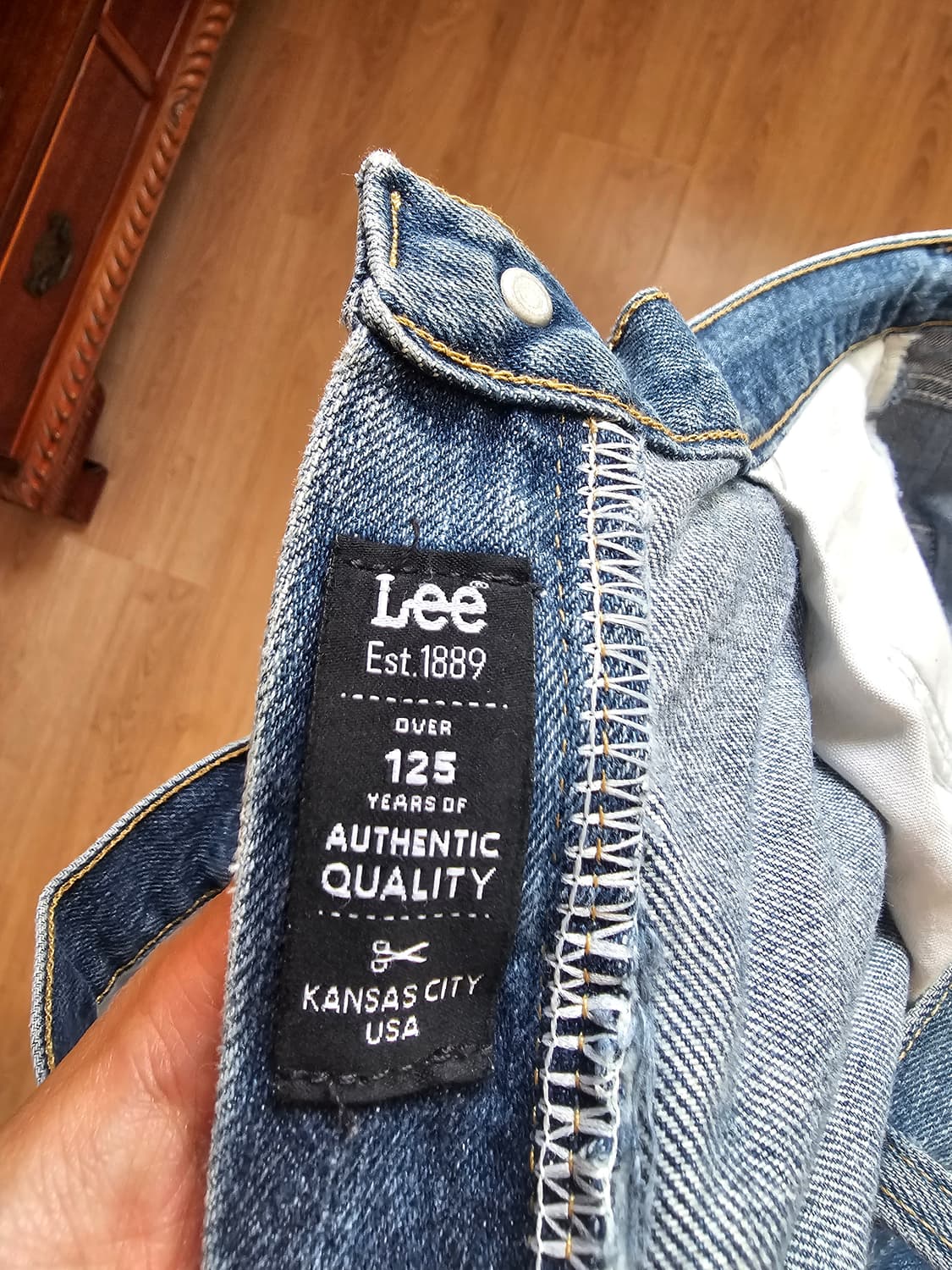 Lee 리 릴렉스핏 데님 팬츠 청바지 연청 와이드 스트레이트 상품이미지3