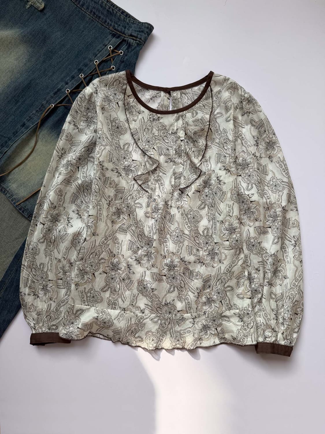 Floral Pattern Blouse 0292 상품이미지1