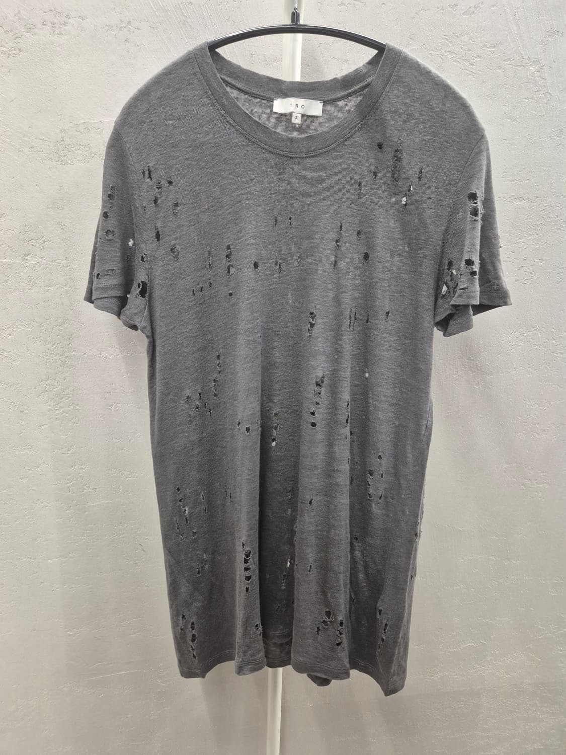 IRO 데미지 반팔 원피스 그레이 S 상품이미지2