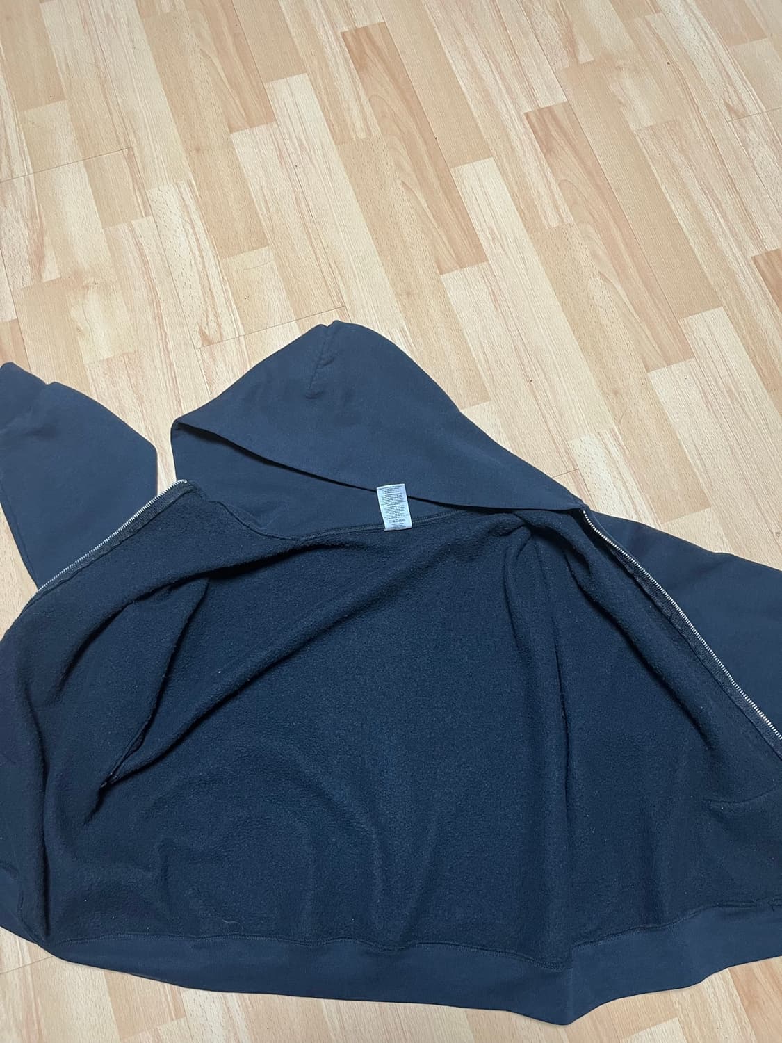 러셀 애슬래틱 빈티지 후드집업 블랙 상품이미지4