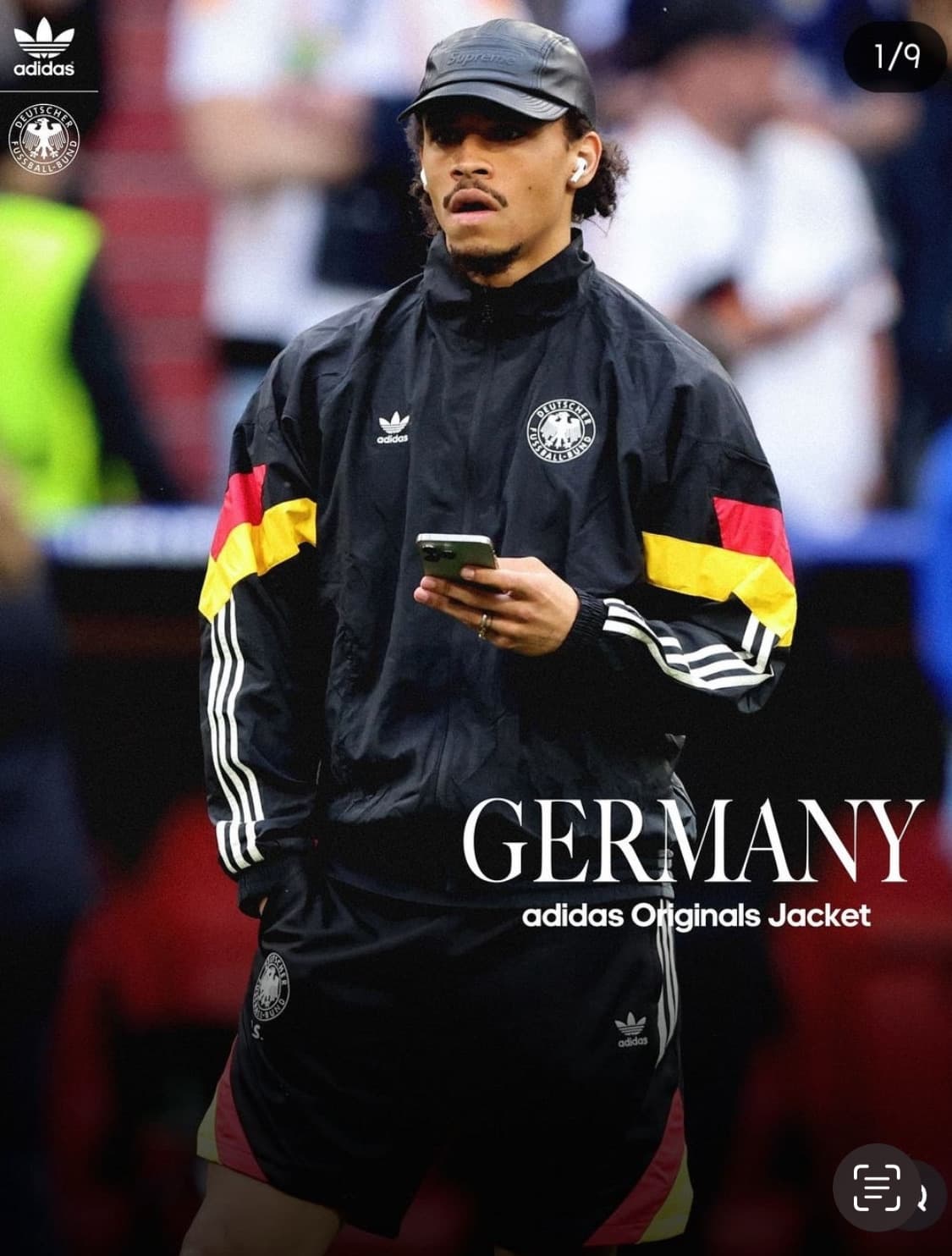 [M] 아디다스 오리지널스 독일 트랙탑 블랙 상품이미지7