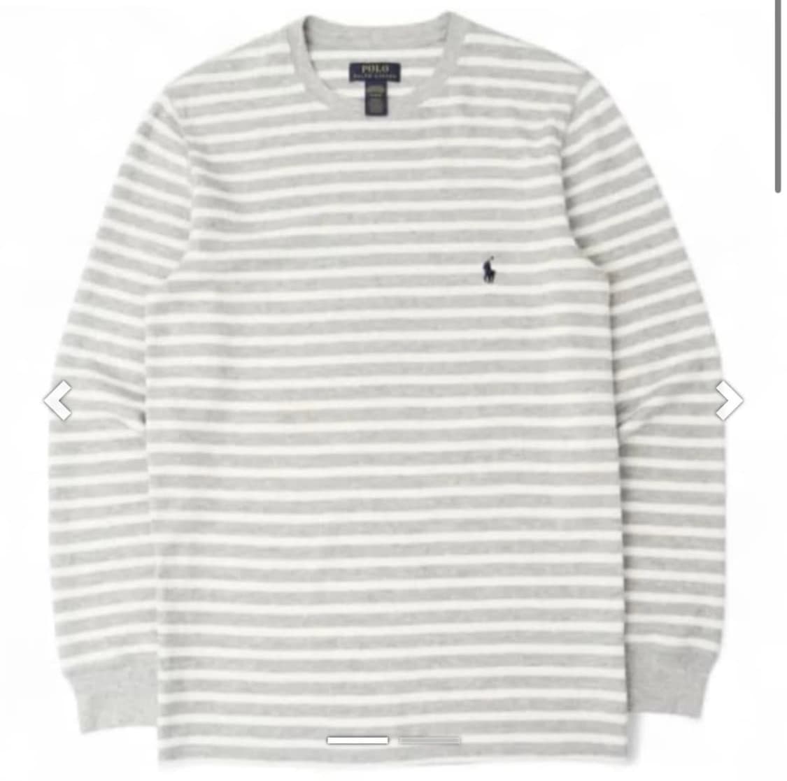 구해요!) 폴로랄프로렌 스트라이프 그레이 와플 롱슬리브 엄성현티 구해요 상품이미지1