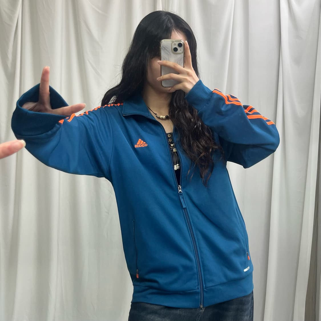 Adidas navy orange jerey 상품이미지1