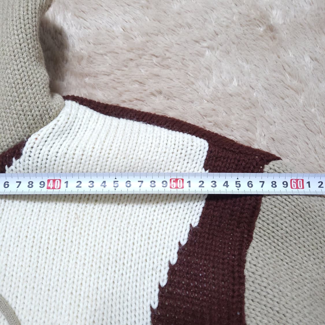 빈티지 니트후드집업 m  상품이미지3