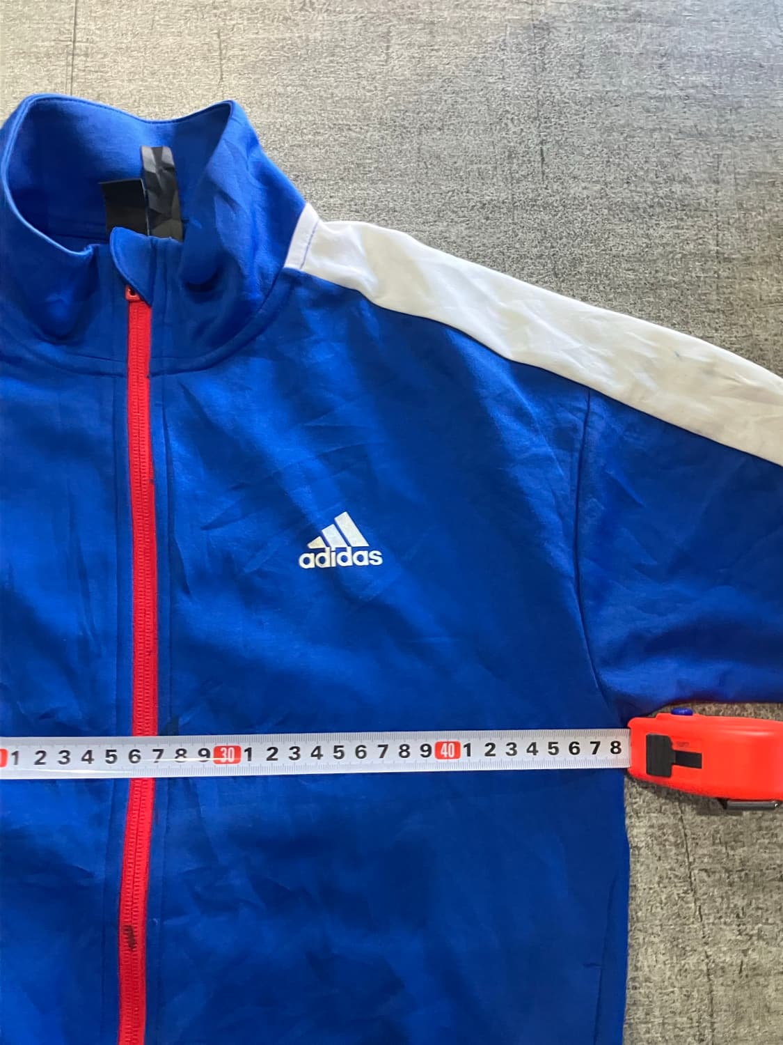 Adidas 아디다스 올드스쿨스트릿 백로고 져지집업자켓 블루 상품이미지2