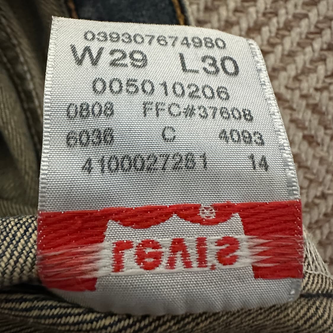 LEVI'S 501 00's mexico made jeans 상품이미지5